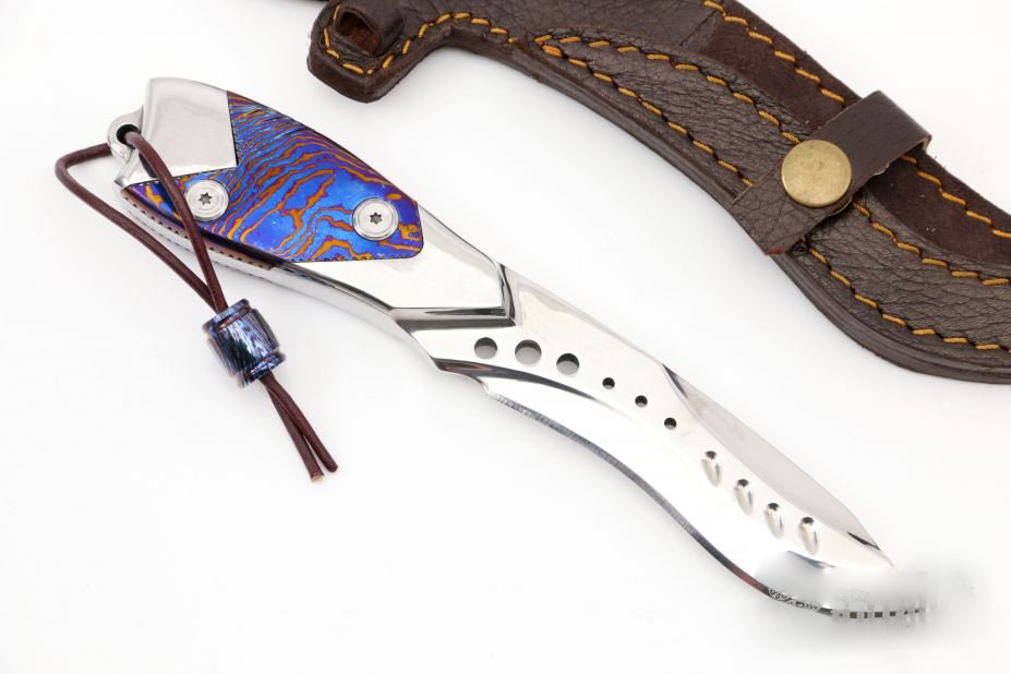 Integral Knife with MokuTi Inlays – Knife with precision blade - Image 2