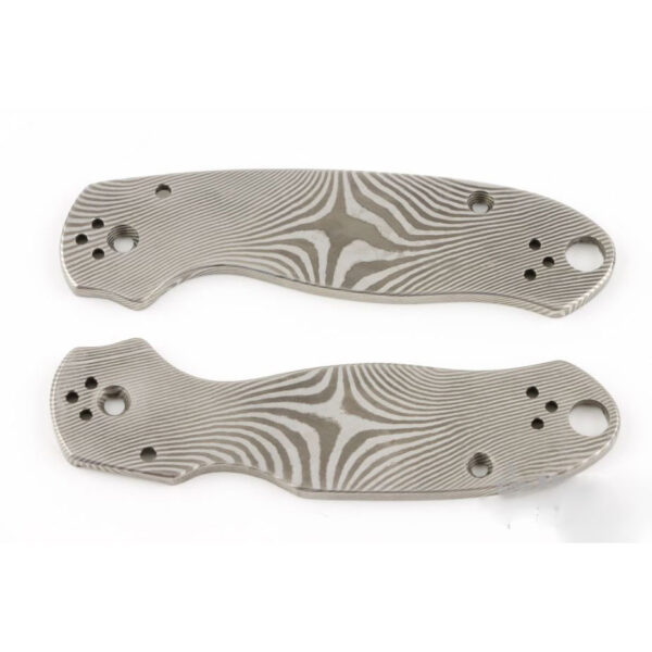 spyderco paramiltary 2 star pattern ss damascus both side (PM2)