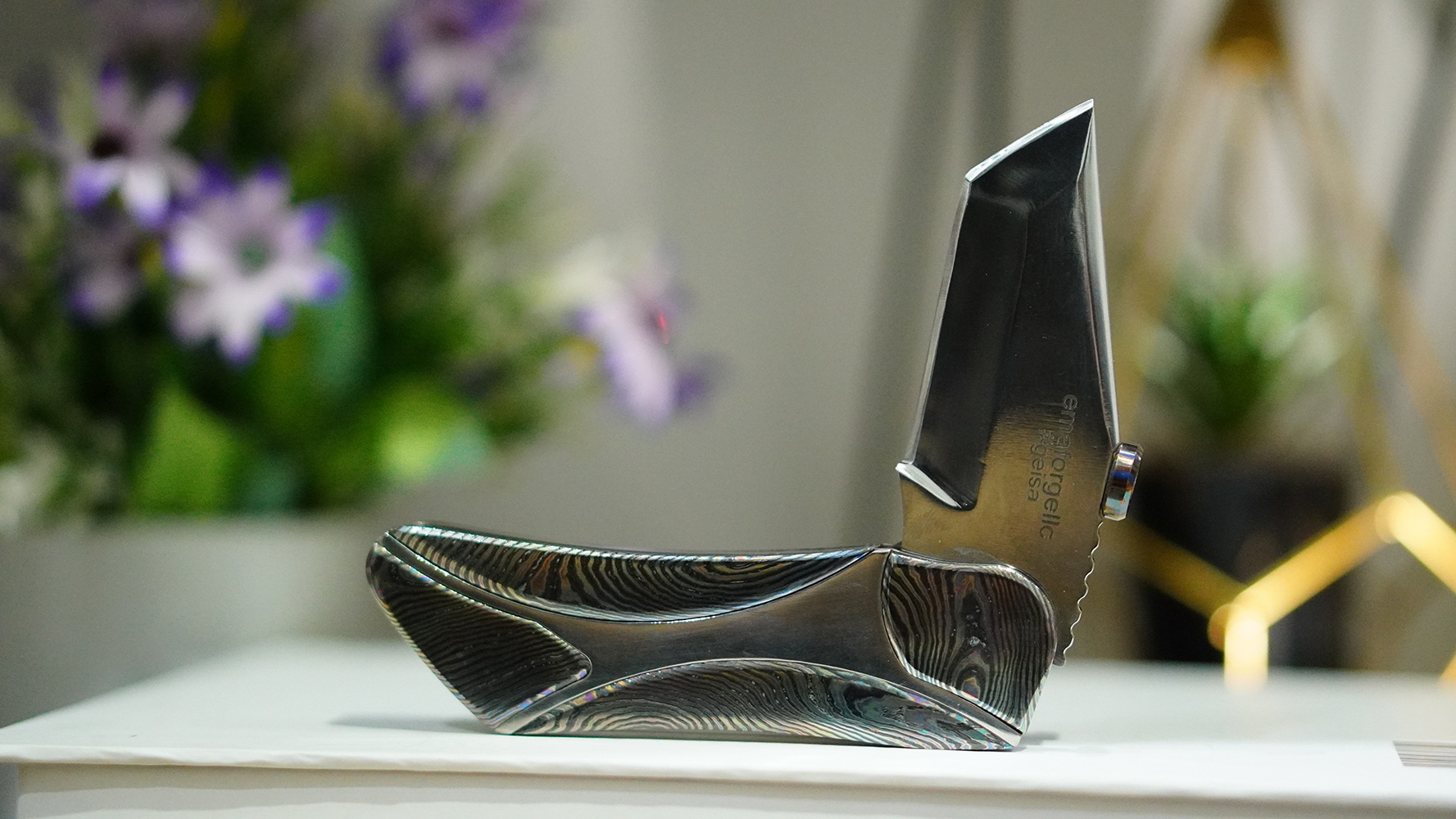 Hidden Hardware Folding Knife with TC4 Titanium - Image 3