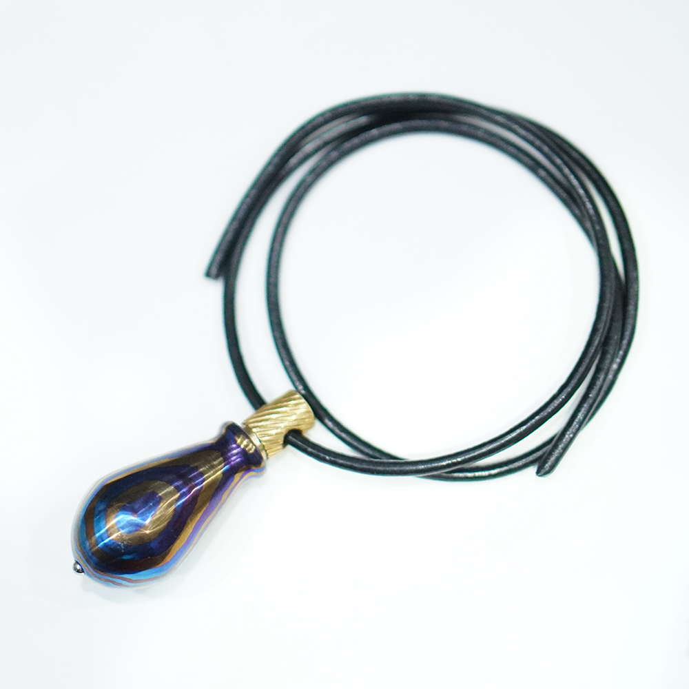 Timascus Spinning Top Pendant – Custom Handcrafted Jewelry