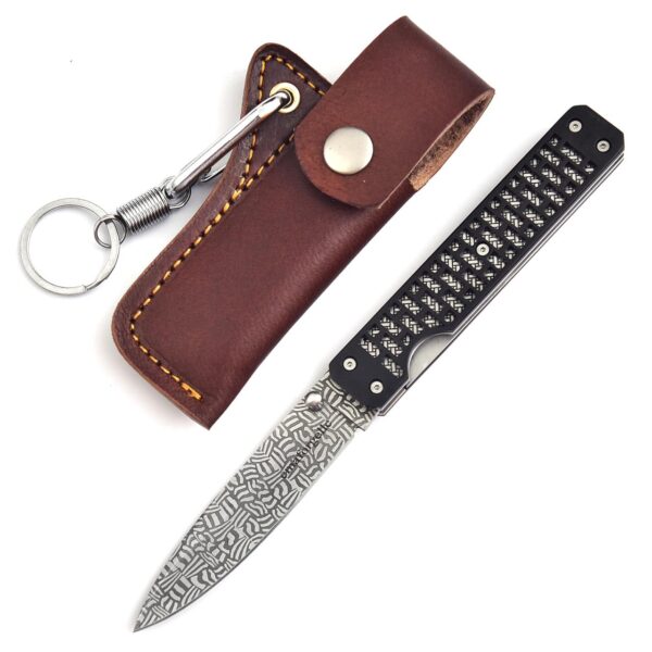 Mosaic Damascus Blade Folding Knife – Tactical EDC
