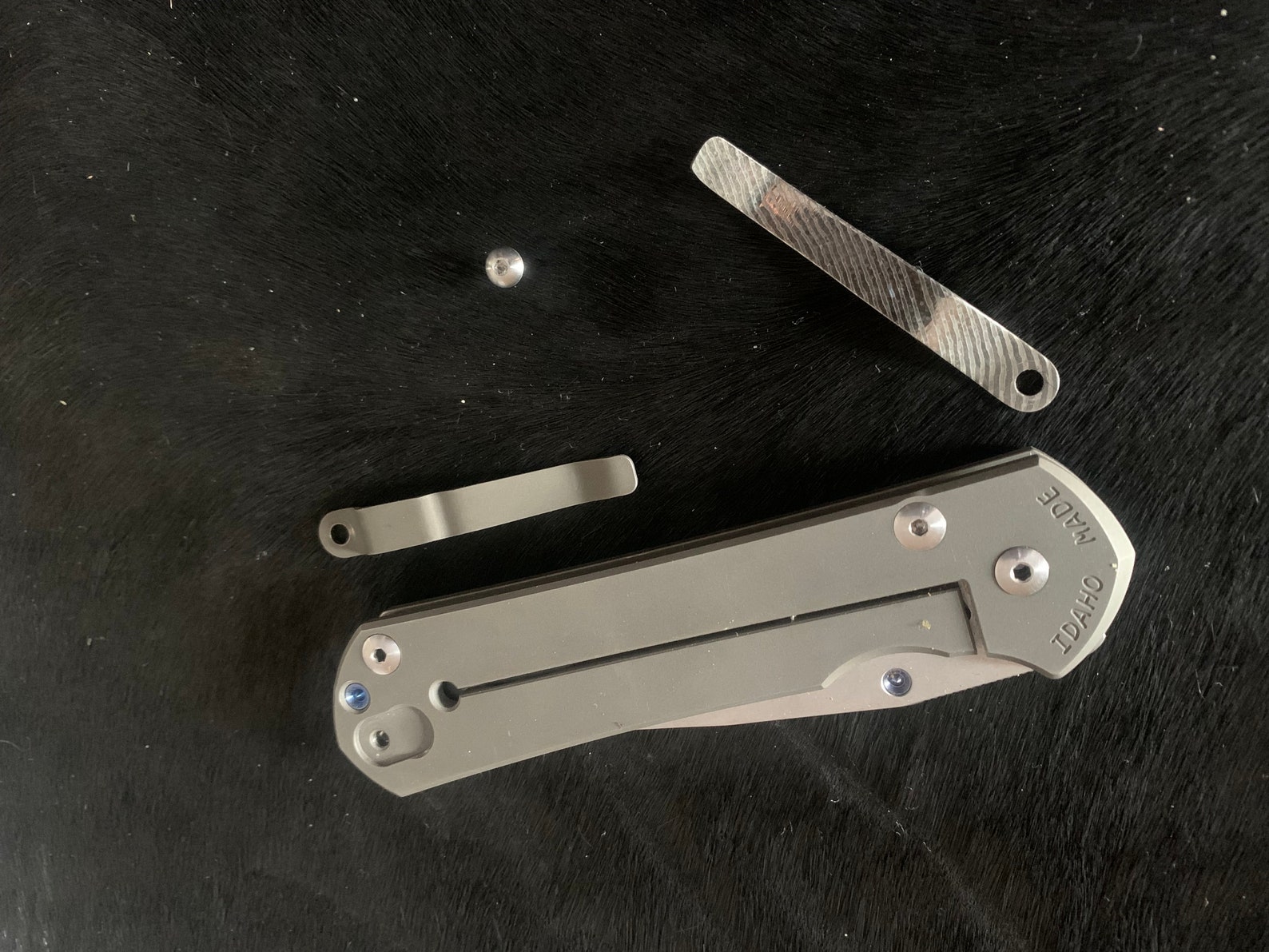 Stainless steel Damascus pocket clip 2.5 EDC - Image 6