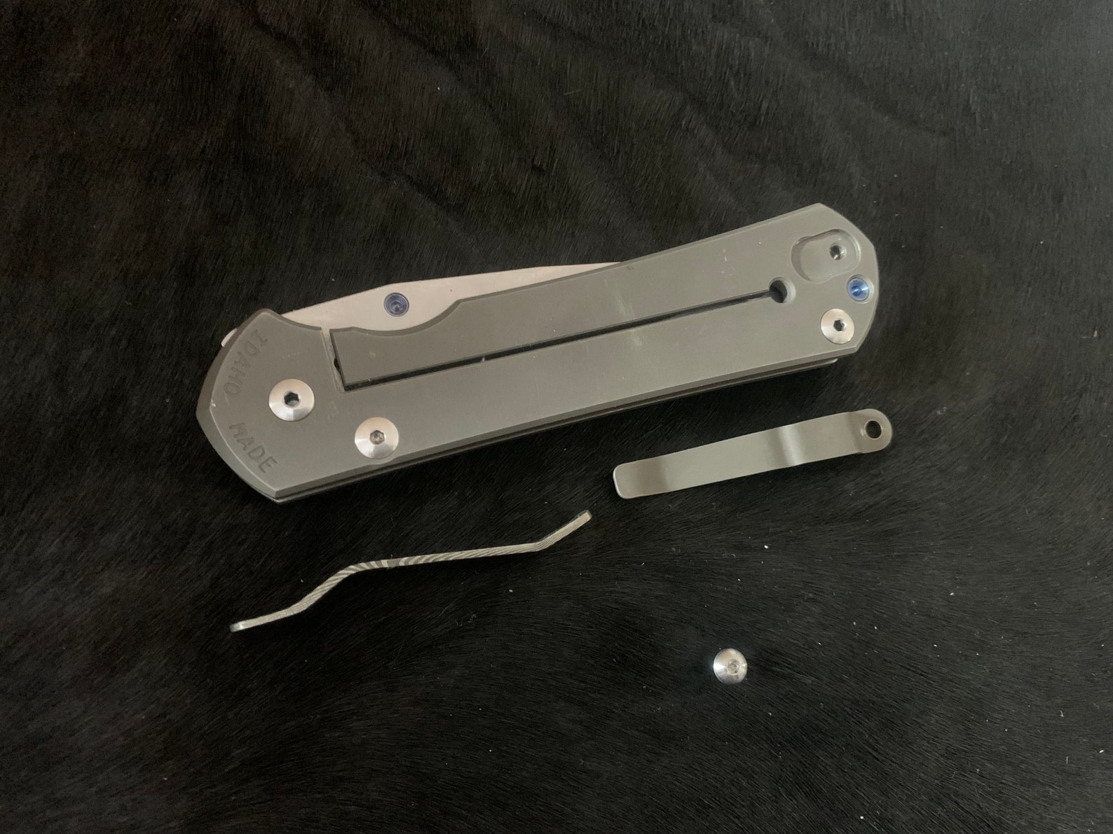 Stainless steel Damascus pocket clip 2.5 EDC - Image 3