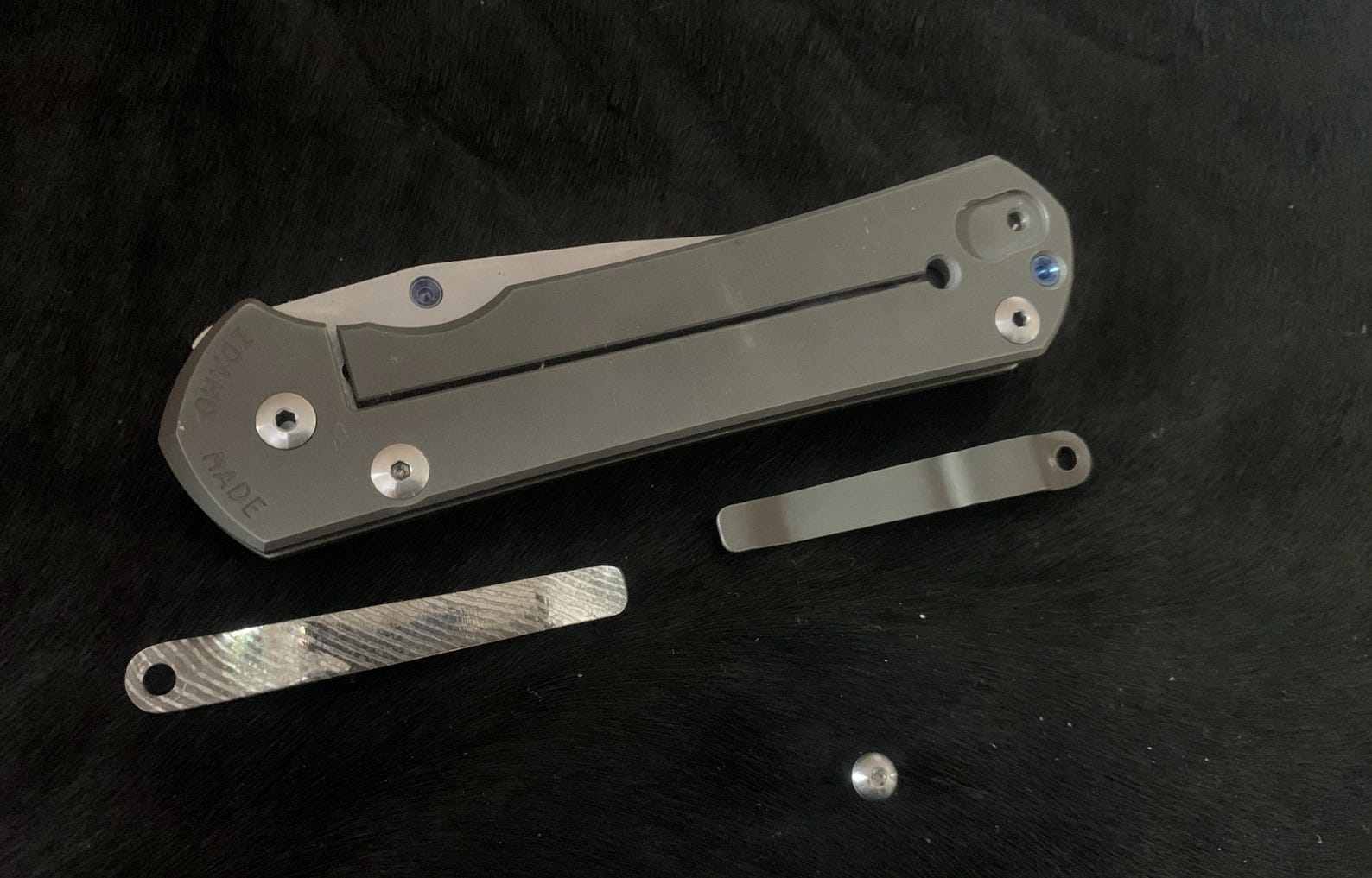 Stainless steel Damascus pocket clip 2.5 EDC - Image 2