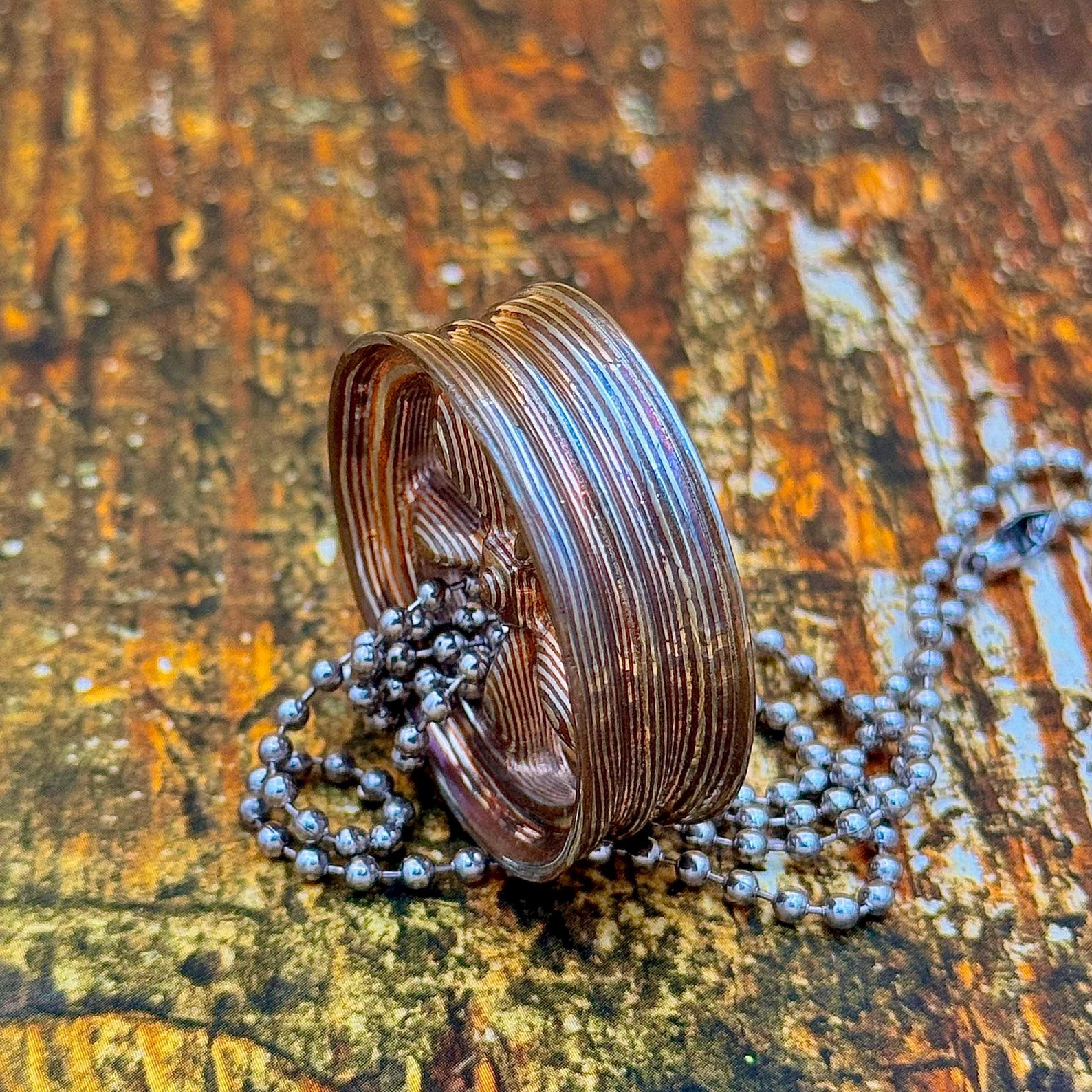 Wheel Alloy Keychain Car Keychain Car Rim Alloy Keychain Mokume Keychain Nickel Silver Keychain Copper Keychain Valentines Gift for Him - Image 8