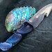 SanMai Damascus Blade Timascus Folding Knife - Image 5