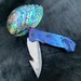 SanMai Damascus Blade Timascus Folding Knife - Image 6