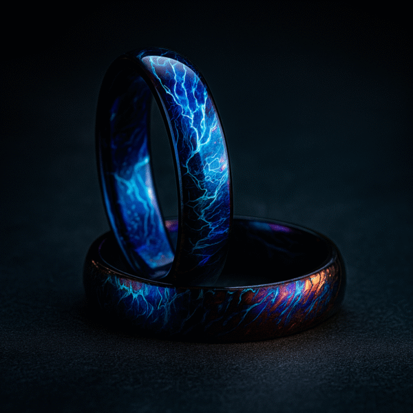 TC4 Titanium Acid Heat Anodized RING