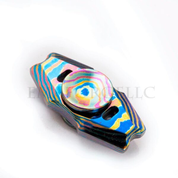 Handmade Solid Niobium Fidget Spinner | Heat Anodized Premium EDC Spinner | Exotic Metal Desk Toy | Collector’s Gift | Timascus Inspired